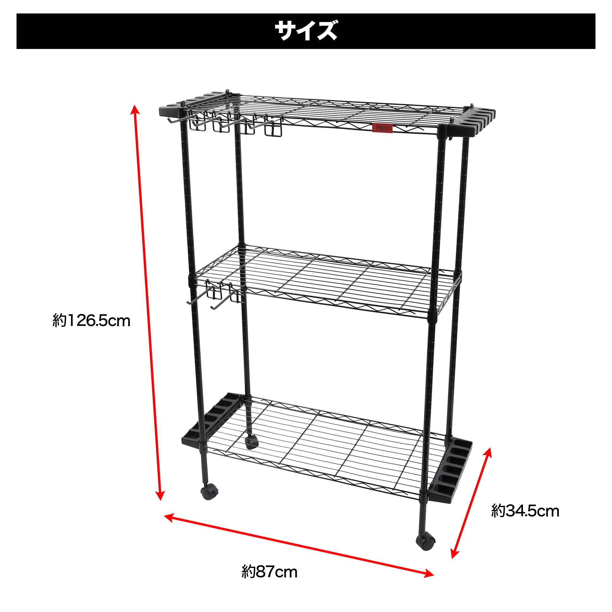 Amazon | ドレス(DRESS) メタル フィッシングラック 釣り 釣り具